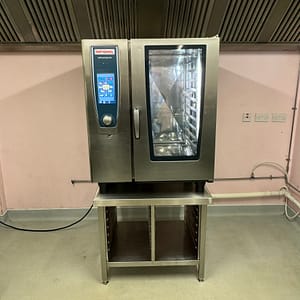 Rational SCC_WE 10 grid gas combi oven with stand